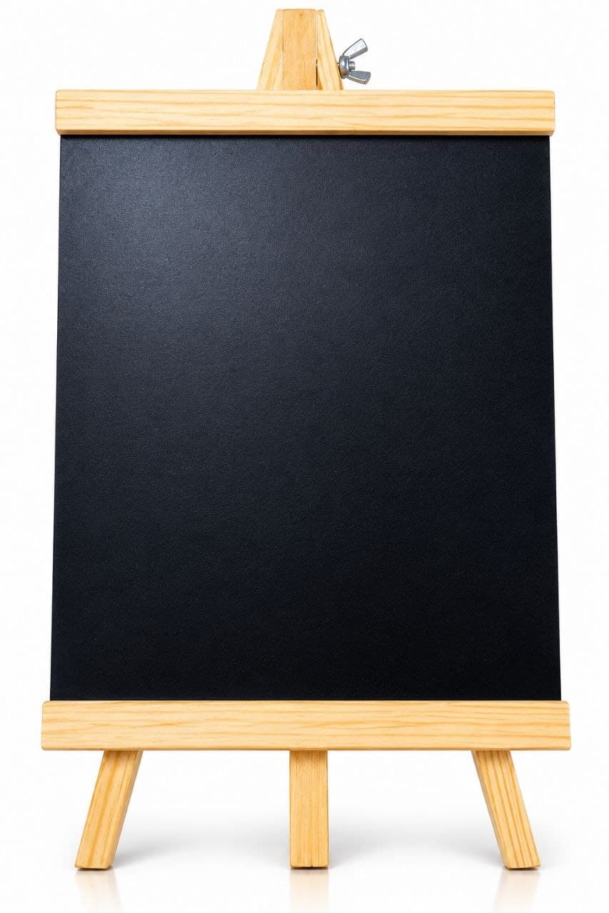 Black Board with Stand 35x25cm, No. 2448